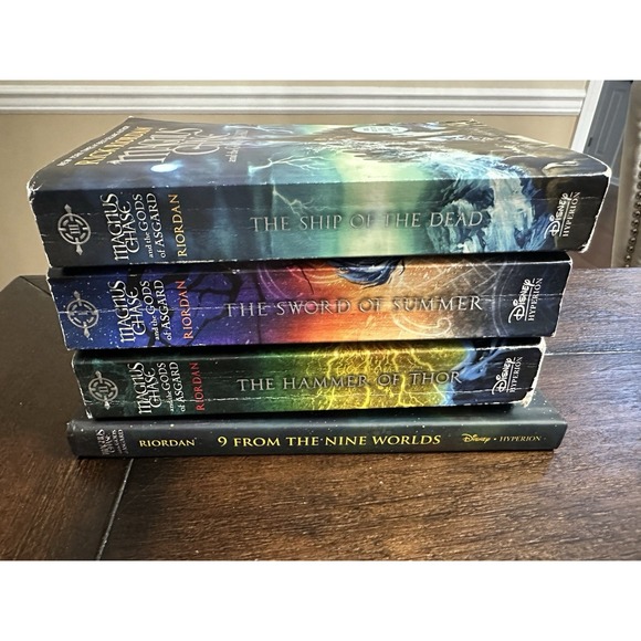 Other - Magnus Chase and the Gods of Asgard Paperback set + Nine Worlds By Rick Riordan‎